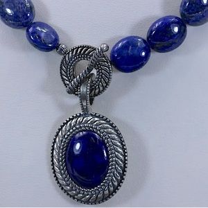 Carolyn Pollack American Southwest Genuine Lapis Lazuli & .925 Silver Necklace